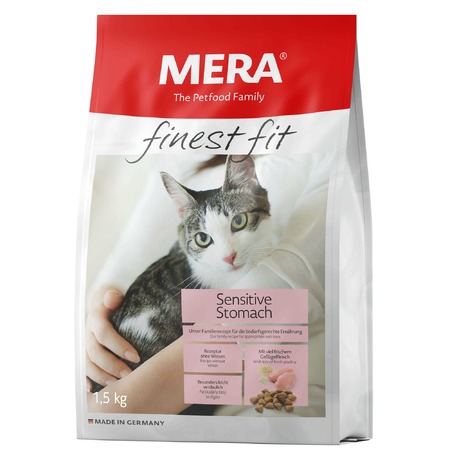 Сухой корм Mera Finest Fit Sensitive Stomach для кошек с чувствительным пищеварением с курицей - 1,5 кг  Превью