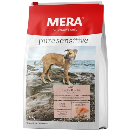 Сухой корм Mera Pure Sensitive Adult Lachs & Reis для взрослых собак с лососем и рисом - 4 кг Основное Превью