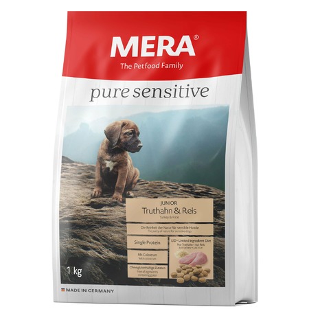 Сухой корм Mera Pure Sensitive Junior Truthahn & Reis для щенков с индейкой и рисом - 1 кг Основное Превью