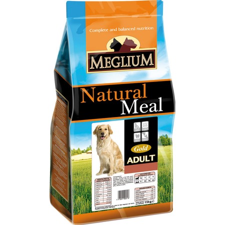Сухой корм Meglium Adult Gold для взрослых собак с говядиной и курицей Gold Основное Превью